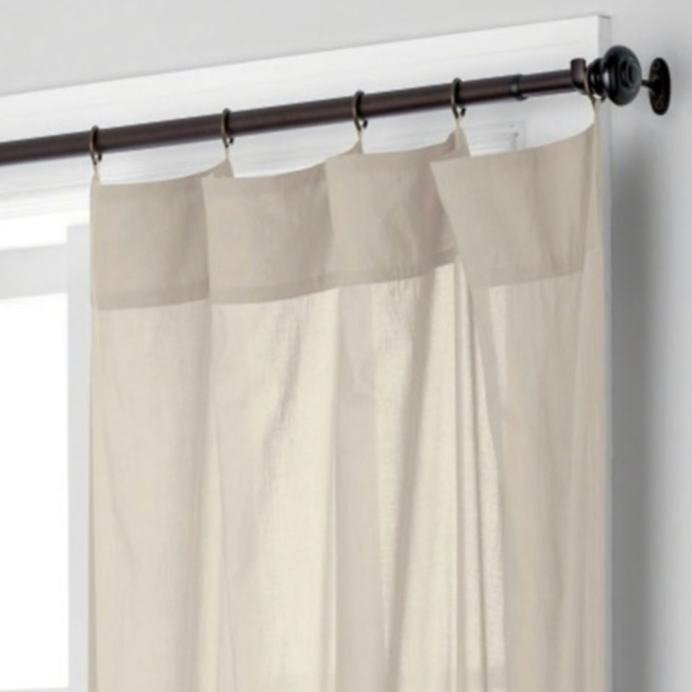 Ring Top Curtains - 2 panels in the listing